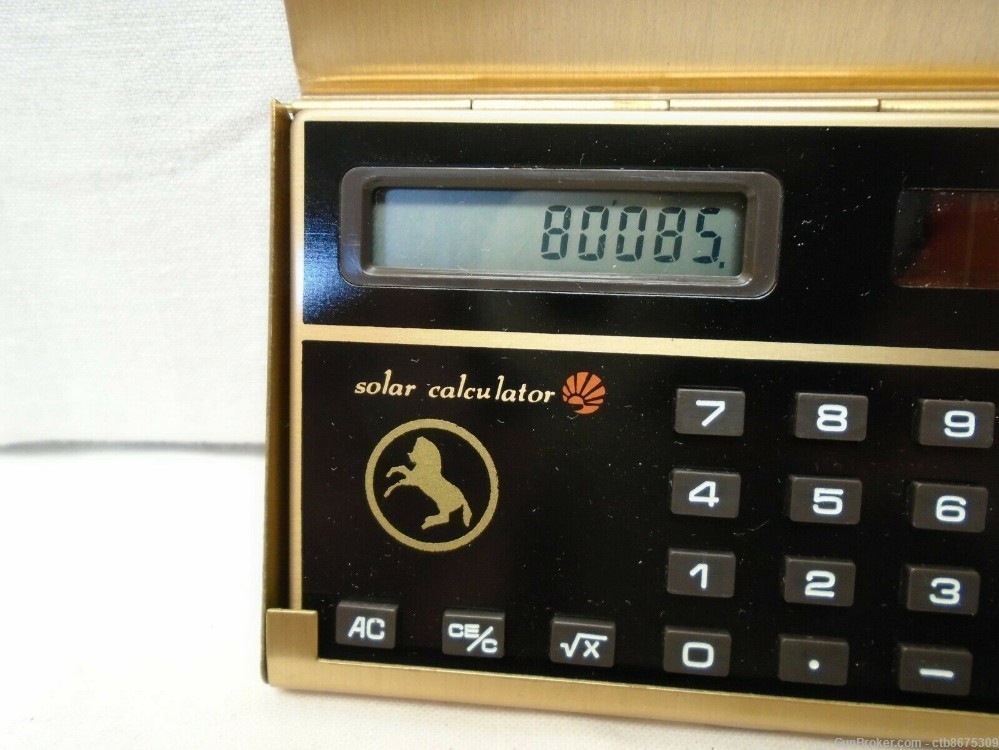 COLT Firearms Digital Solar Calculator, Classic COLT Logo, In Case-img-4