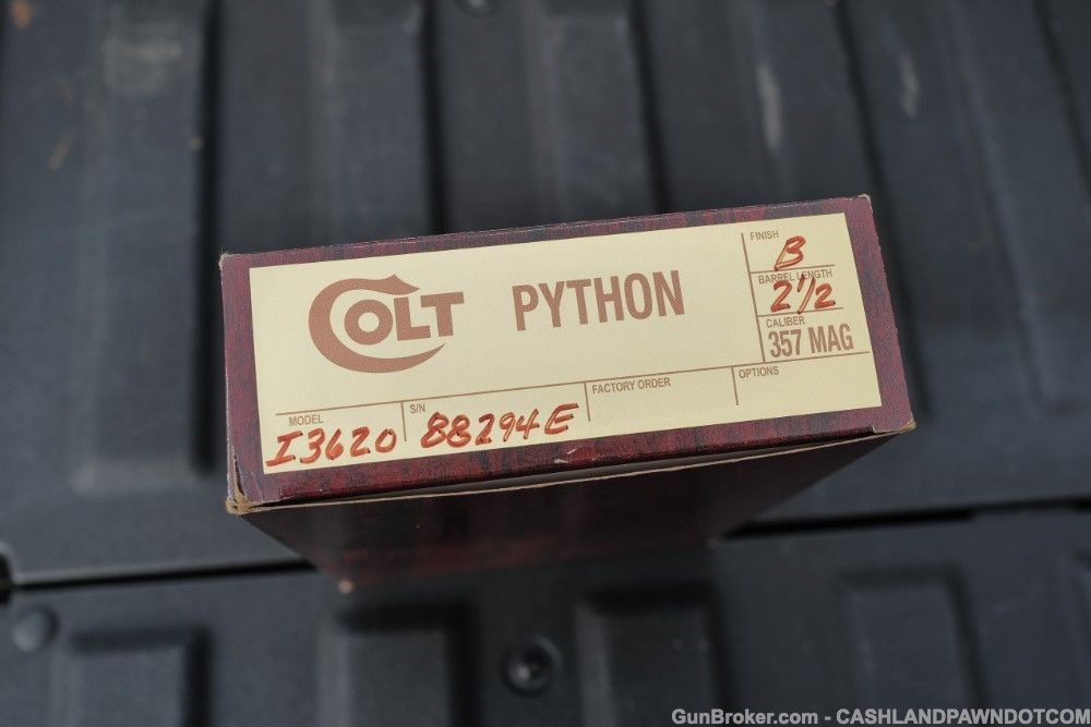 1978 Colt Python 2.5" Blued .357 mag w/ Original Box and paperwork, MINT-img-28