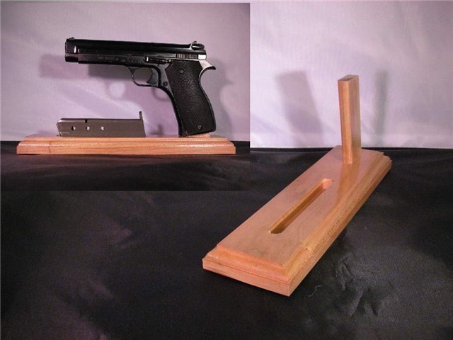 SACM 1935A 7.65 Pistol Stand with Mag Slot-img-0