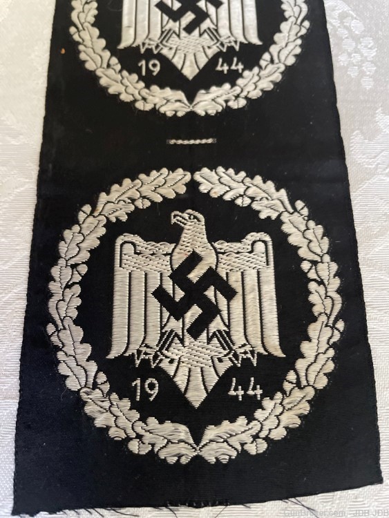 W.W. II. German NSRL/DRL Silver Sports Badges, Strip of Three-img-3