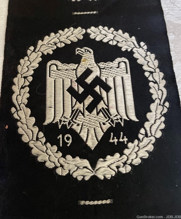 W.W. II. German NSRL/DRL Silver Sports Badges, Strip of Three-img-4