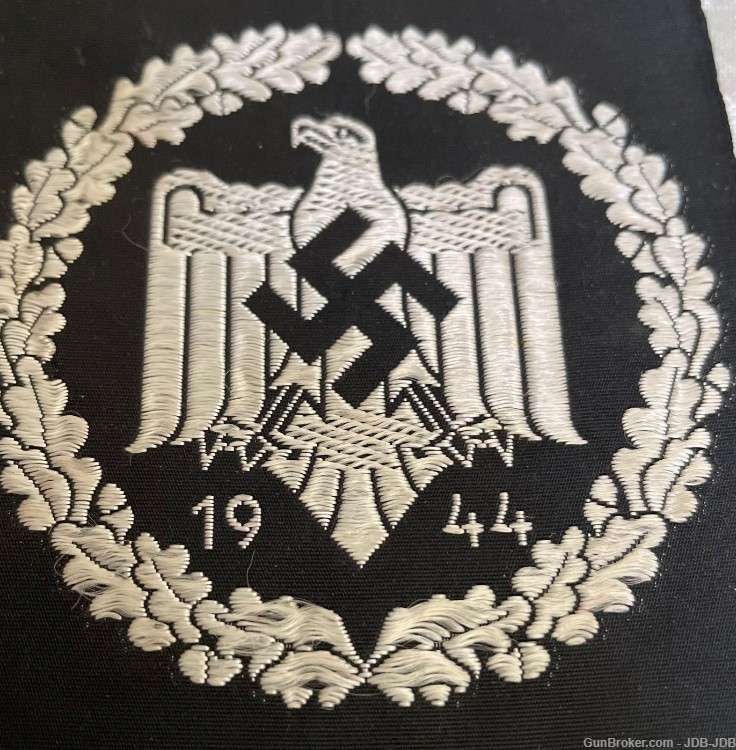 W.W. II. German NSRL/DRL Silver Sports Badges, Strip of Three-img-2