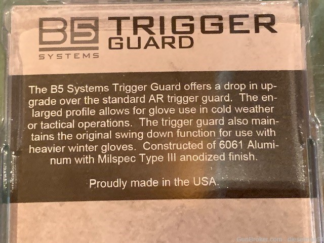 B5 Systems AR-15 Trigger Guard, Black ATG-1092 FREE SHIPPING!-img-2