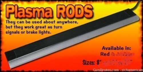 8in PAIR of DUAL COLOR Mega Plasma Rods for Harley's NEW! # GEN-MPLASMA-DC -img-1