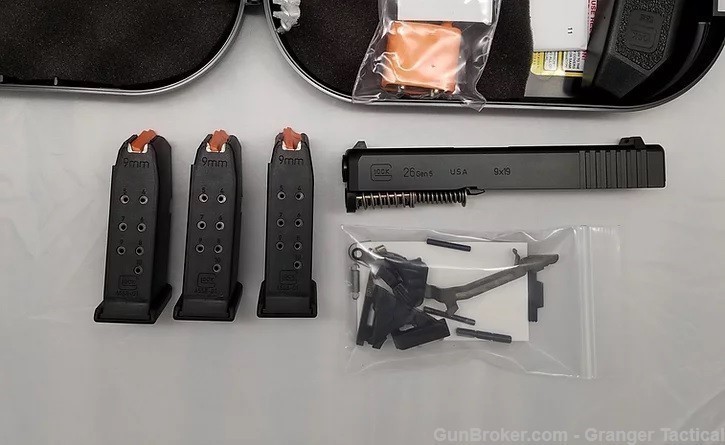 Glock 26 Gen-5 Build Kit for Polymer-80 PF940-SC OEM Parts kit w/CASE-img-0