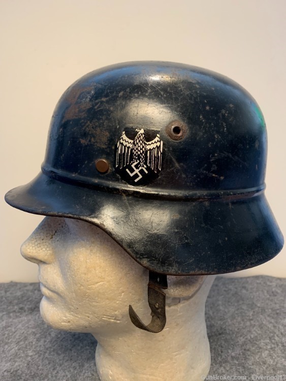 WWII German M35 Beaded SD Helmet-img-2