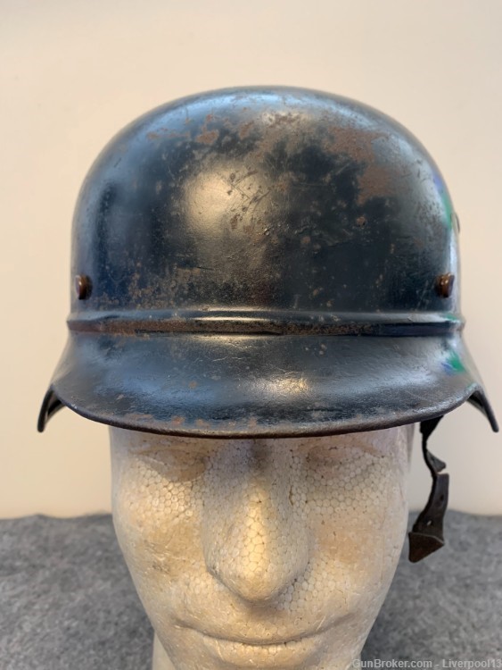 WWII German M35 Beaded SD Helmet-img-0