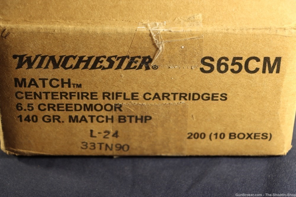 Winchester MATCH 6.5 CREEDMOOR Rifle Ammunition 200RD AMMO CASE 140GR BTHP-img-8