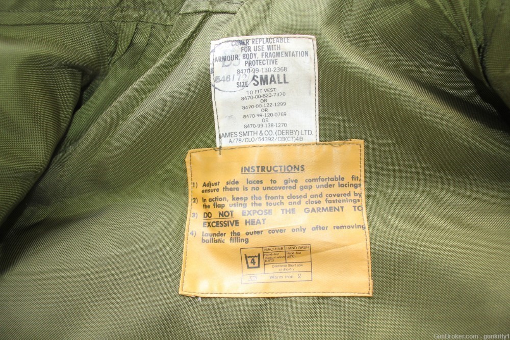 1972 British Army Northern Ireland Flak Jacket small with Lining-img-6