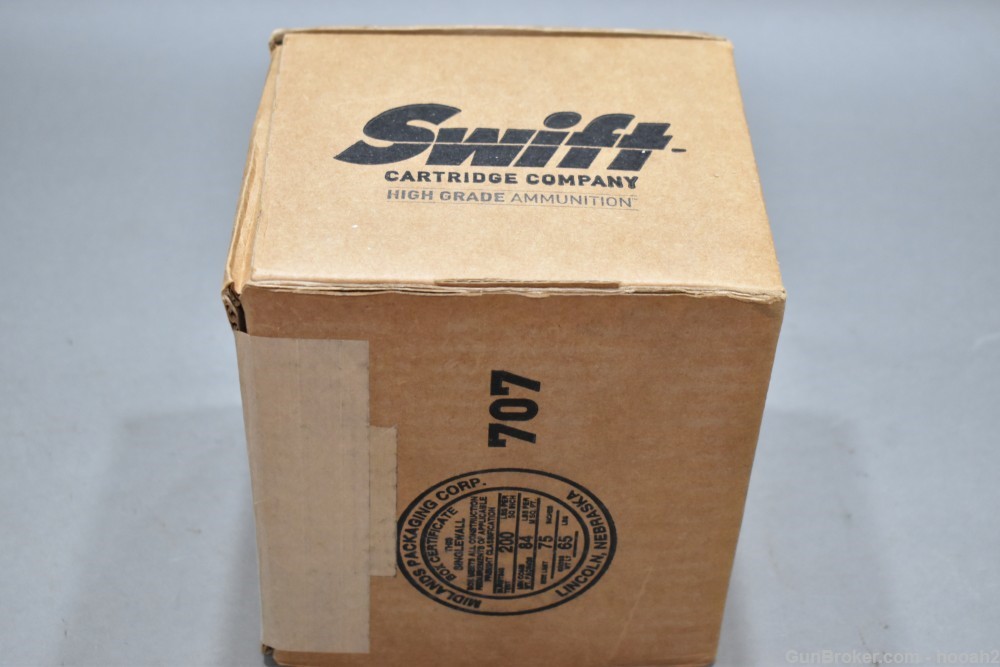 Sealed Case 200 Rds Swift Cartridge Company 7mm-08 Remington 150 G Scirocco-img-3