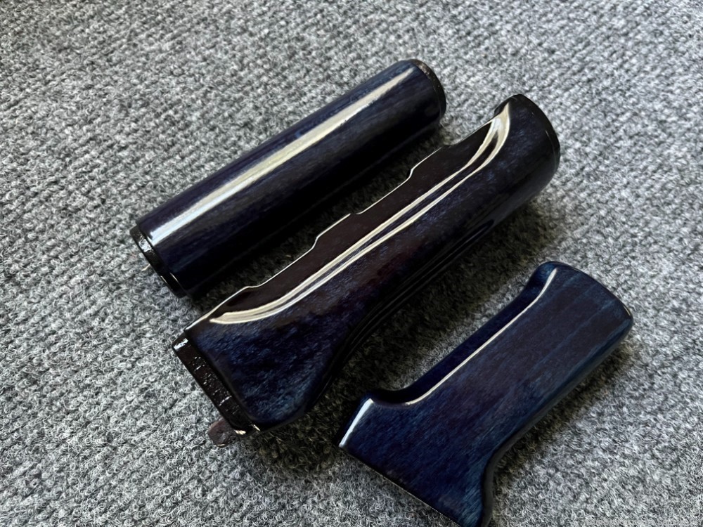 Yugo M85 / M92 Sapphire Blue Solid Wood Guard Set + Pistol Grip-img-8