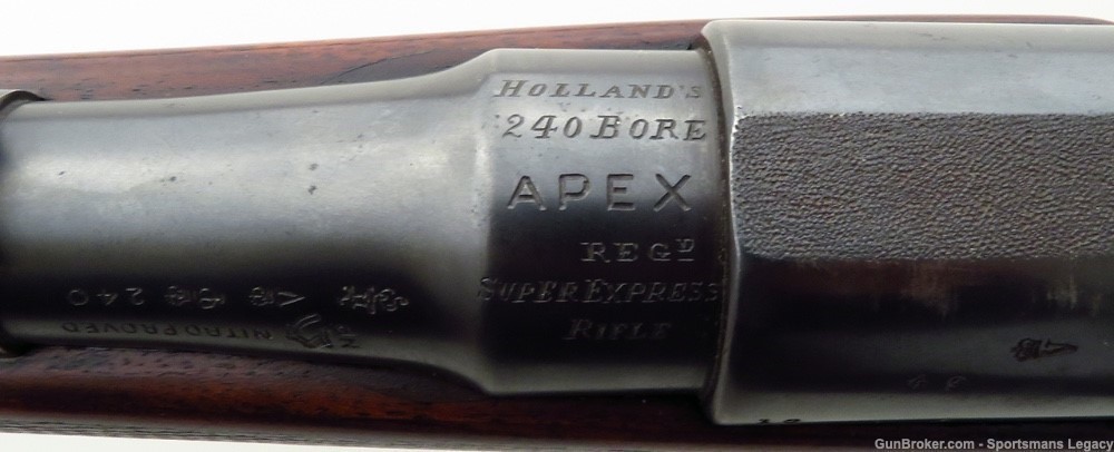 Holland .240 Apex, takedown, Mauser 98, serial 49, superb bore, layaway-img-13