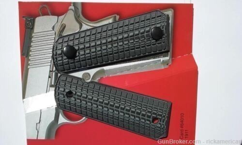 Pachmayr G-10 Tactical Grip 1911 Gray/Black Grappler 61011 New-img-3