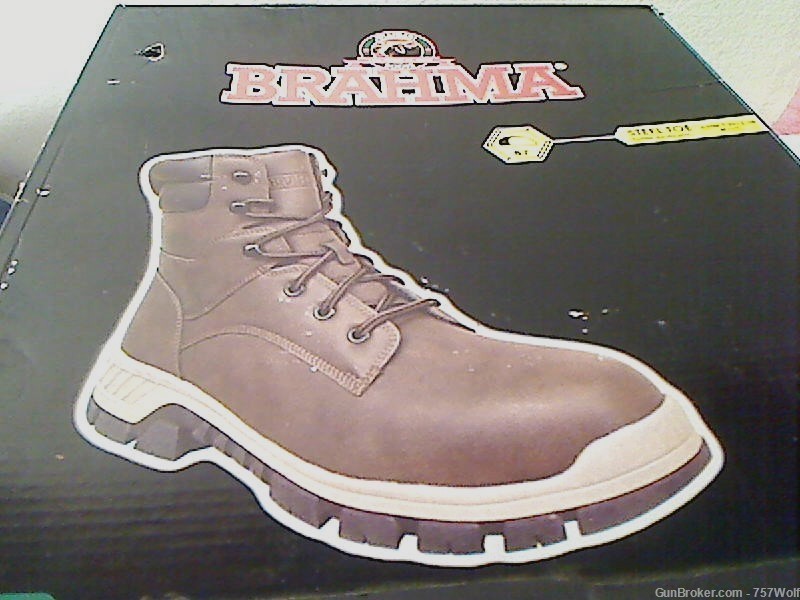 Brahma Vertex Steel Toe Tan Boots Size 13 New In Box-img-2