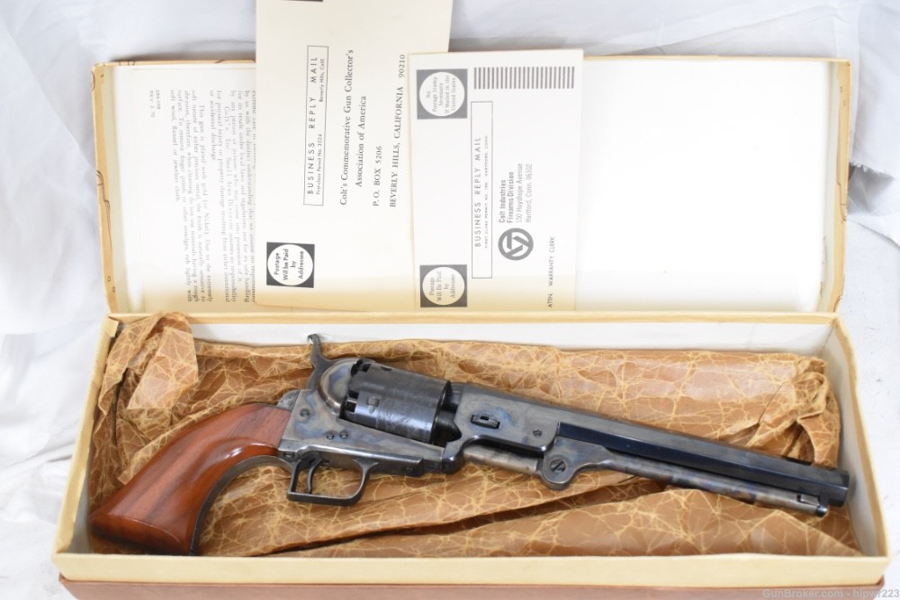 Colt Model 1851 Navy 2nd generation 1972 in original box with papers! CLEAN-img-24