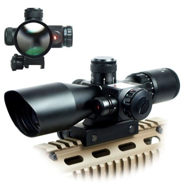 RED Laser 2.5-10x40 RifleScope Red+Green Reticle-img-0