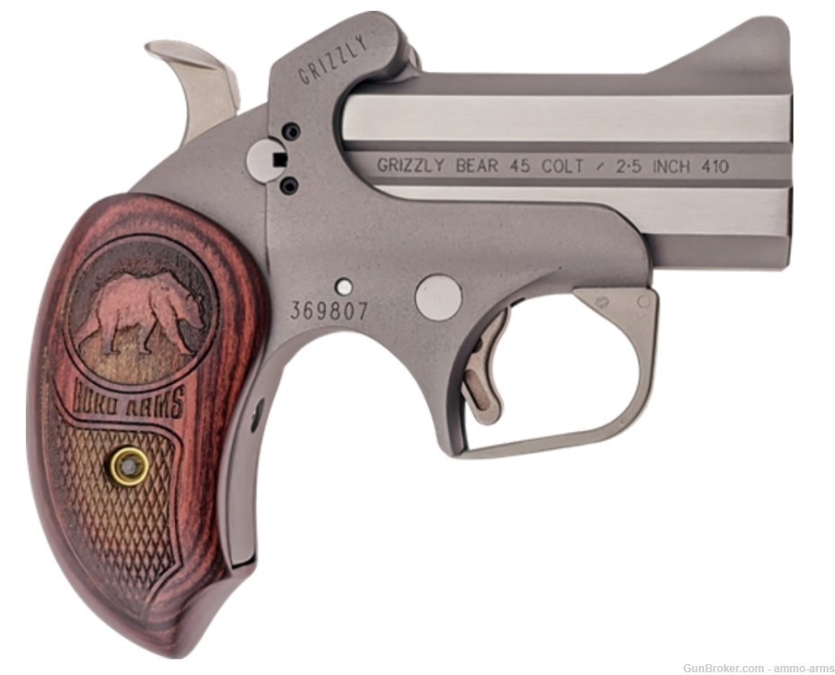 Bond Arms Grizzly .45 LC / .410 Bore 3" Stainless with Holster BAGR-img-1