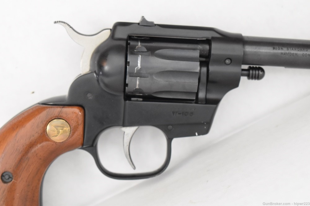 High Standard W-105 HOMBRE .22 LR 9 shot revolver EXCELLENT SHAPE! C&R OK-img-4