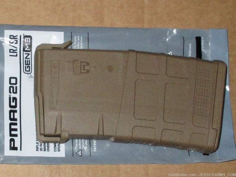 308 MCT PMAG AR-10 DPMS 20rd Magazine 7.62 NATO AR10 Coyote Tan PMAGS LR-img-2