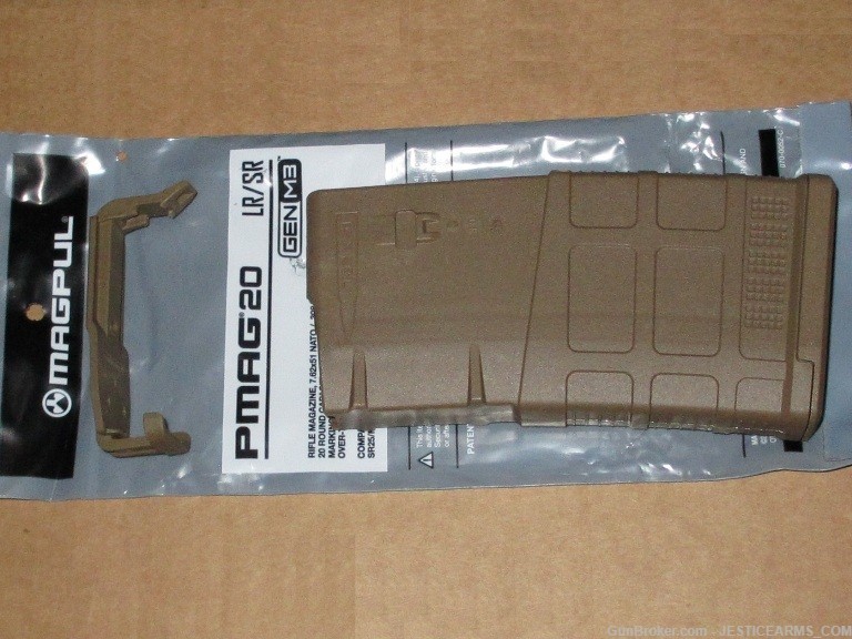 308 MCT PMAG AR-10 DPMS 20rd Magazine 7.62 NATO AR10 Coyote Tan PMAGS LR-img-1