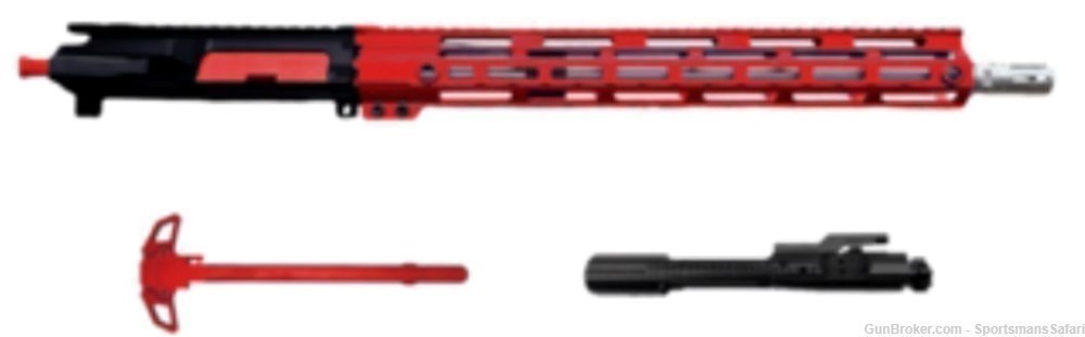 SPARTAN AR AR15 COMPELTE ASSEMBLED UPPER w/BCG ANODIZED RED 16" 5.56/223-img-0