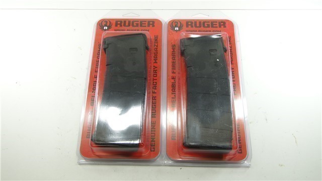 (2 TOTAL) RUGER SR556 30RD MAGAZINE FACTORY PMAG (NEW)-img-0