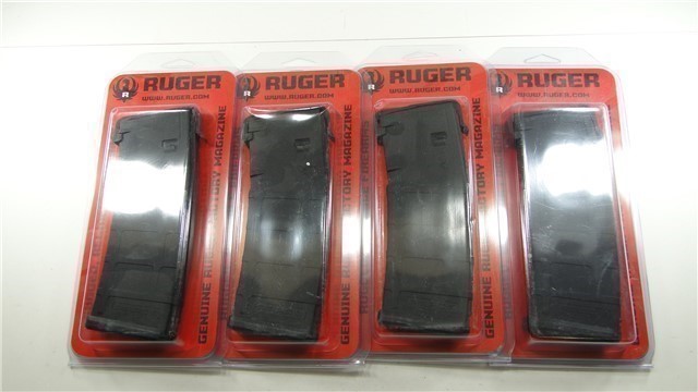 (4 TOTAL) RUGER SR556 30RD MAGAZINE FACTORY PMAG (NEW)-img-0