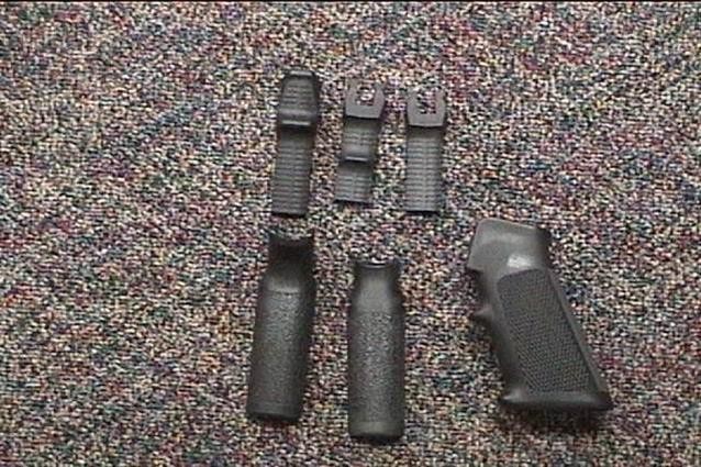 AR-15 Custom Pistol Grip with Front & Back Straps-img-1