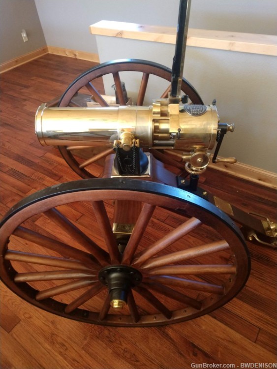 Colt Gatling Gun 45-70 Model 1877 Unfired With Carriage & Crate #4 of 20-img-0