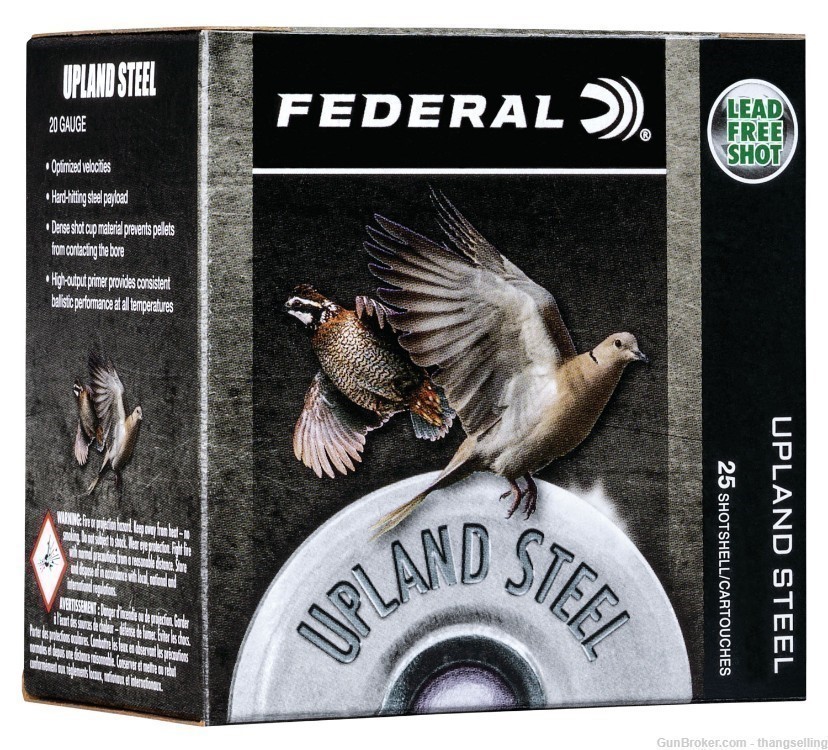 125 Rnds Federal 28 Ga 2.75” Upland Shells STEEL No. 6 Pheasant Dove Quail-img-0