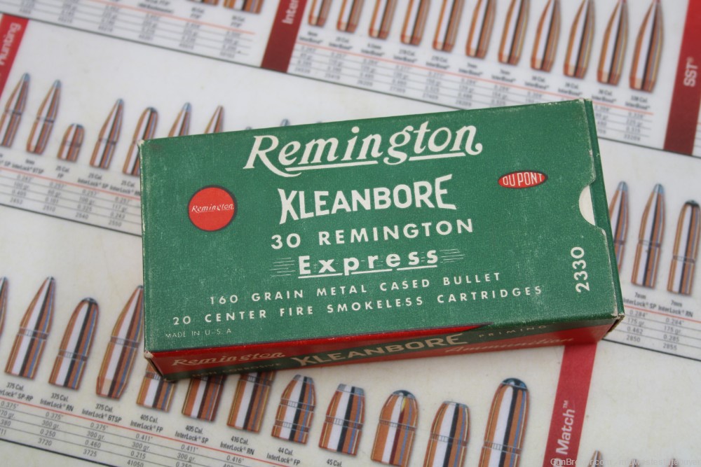 Remington .30 Remington Ammo 100gr HP 17 Rounds 1 Box VTG RARE Free S/H-img-0