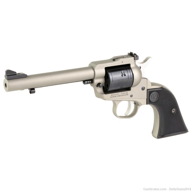Ruger Super Wrangler Single Action Revolver .22LR/.22 WMR - Cerakote Silver-img-2