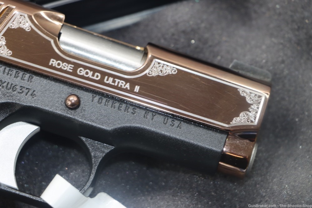 Kimber Model ROSE GOLD ULTRA II 1911 Pistol SPECIAL EDITION 9MM ENGRAVED-img-12