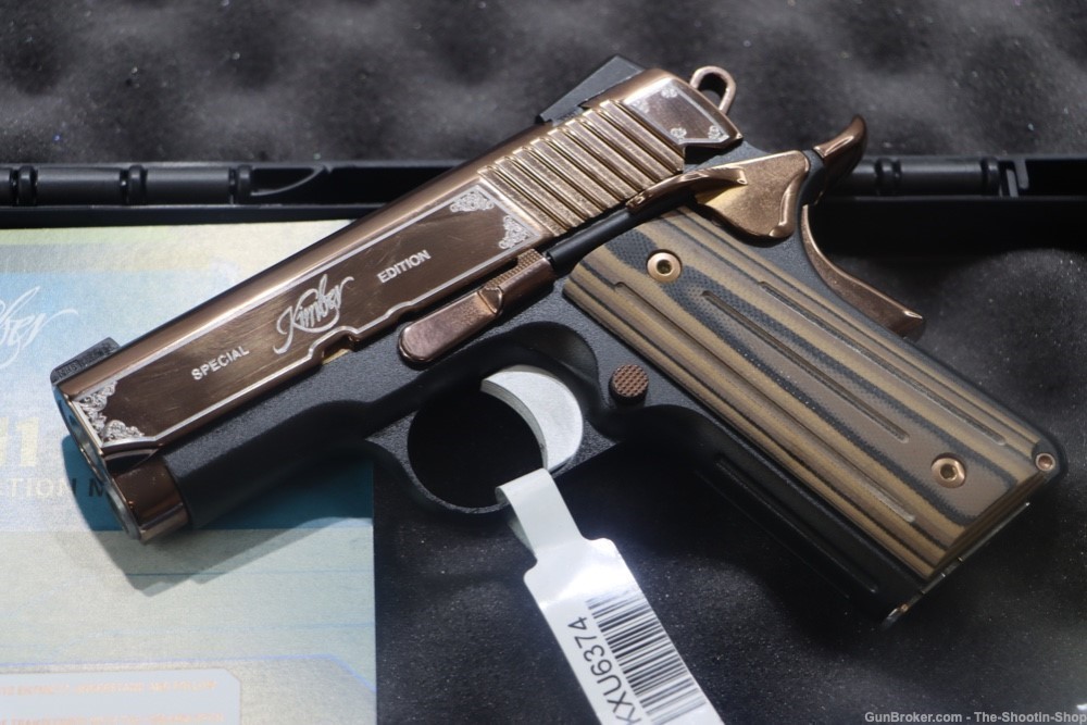 Kimber Model ROSE GOLD ULTRA II 1911 Pistol SPECIAL EDITION 9MM ENGRAVED-img-0