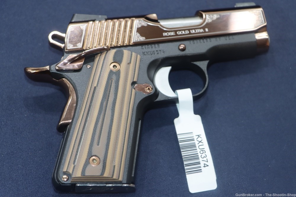 Kimber Model ROSE GOLD ULTRA II 1911 Pistol SPECIAL EDITION 9MM ENGRAVED-img-21