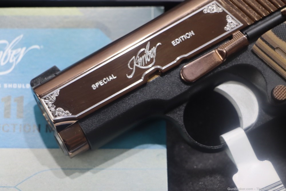 Kimber Model ROSE GOLD ULTRA II 1911 Pistol SPECIAL EDITION 9MM ENGRAVED-img-2