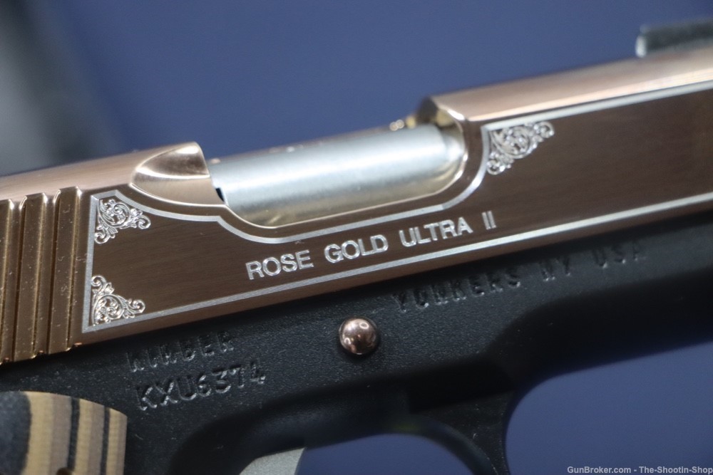 Kimber Model ROSE GOLD ULTRA II 1911 Pistol SPECIAL EDITION 9MM ENGRAVED-img-17