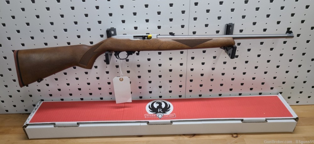 Ruger 31275 10/22 75th Anniversary Sporter 22 LR 18.50" Stainless Walnut-img-0
