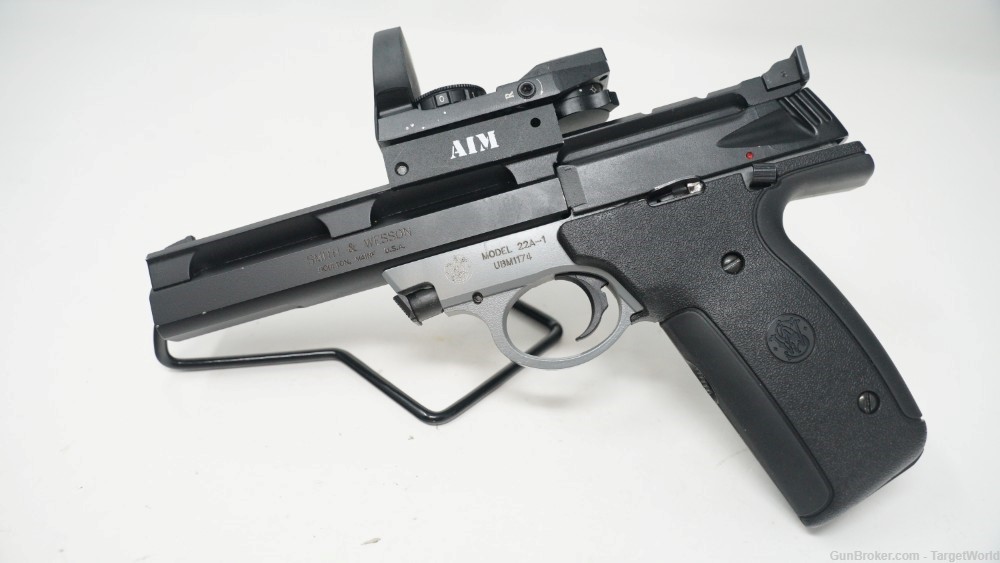 SMITH & WESSON 22A-1 .22 LR PISTOL WITH AIM RED DOT (19568)-img-0