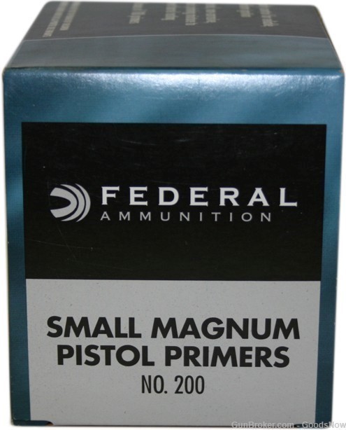 Federal Small Magnum Pistol Primers 200 1000 Pcs Magnum 200 Small Pistol-img-0