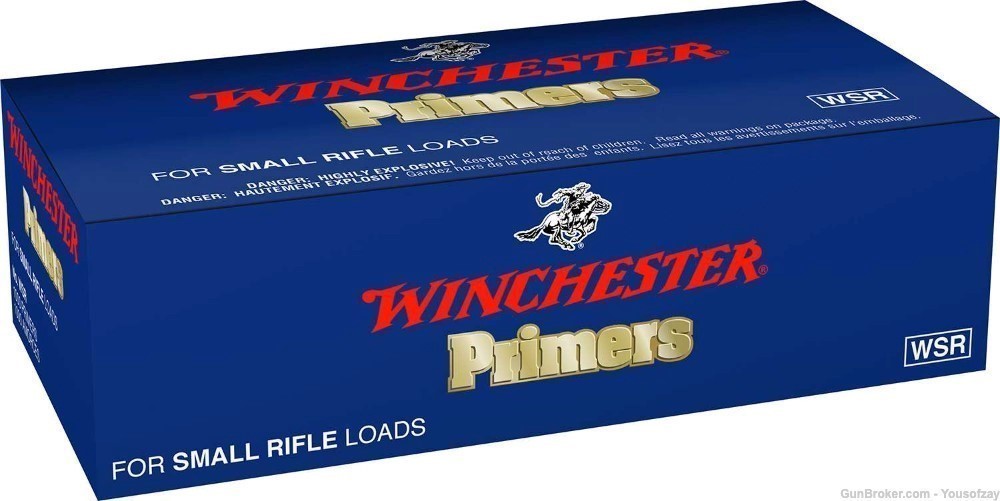 Winchester Primers WSR 1000 Primers / 1000 Amorces For Small Rifle Loads -img-0