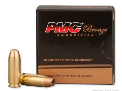 PMC Bronze 10mm Auto Ammunition 25 Rounds JHP 170 Grains