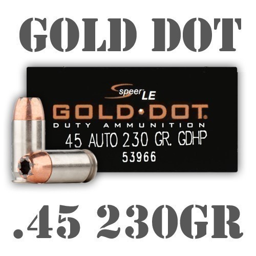 150rds Speer LE Gold Dot™ .45 ACP 230 grains JHP GDHP 53966 + Fast Ship-img-0