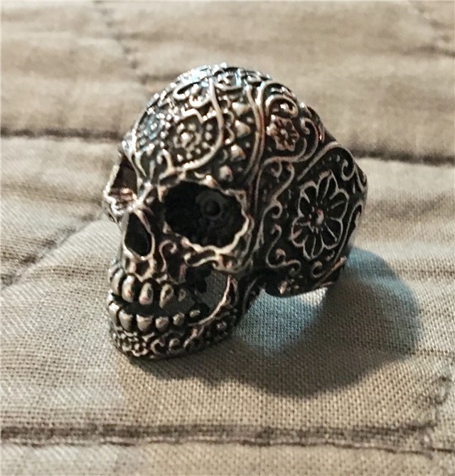 Flower Skull Ring INOX Stainless Steel MINT-img-4