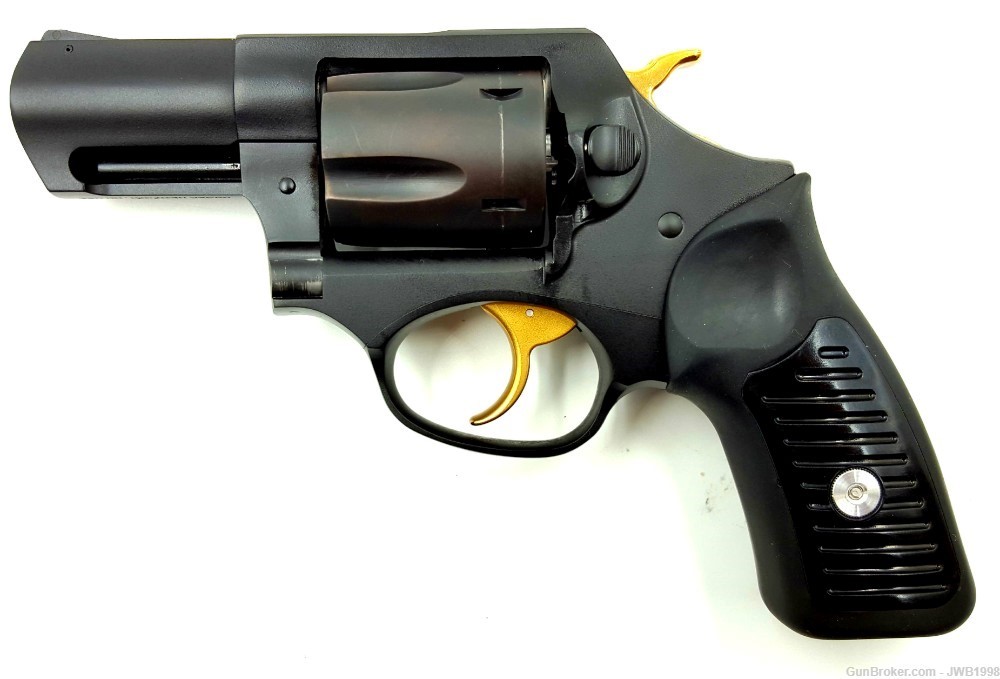 Ruger SP101 Revolver 357 Mag Cal BLK Cerakote Gold Trigger/Hammer-img-1