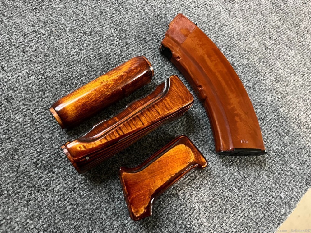 Yugo M85 / M92 Bakelite Orange Hand Guard Set + Pistol Grip-img-3