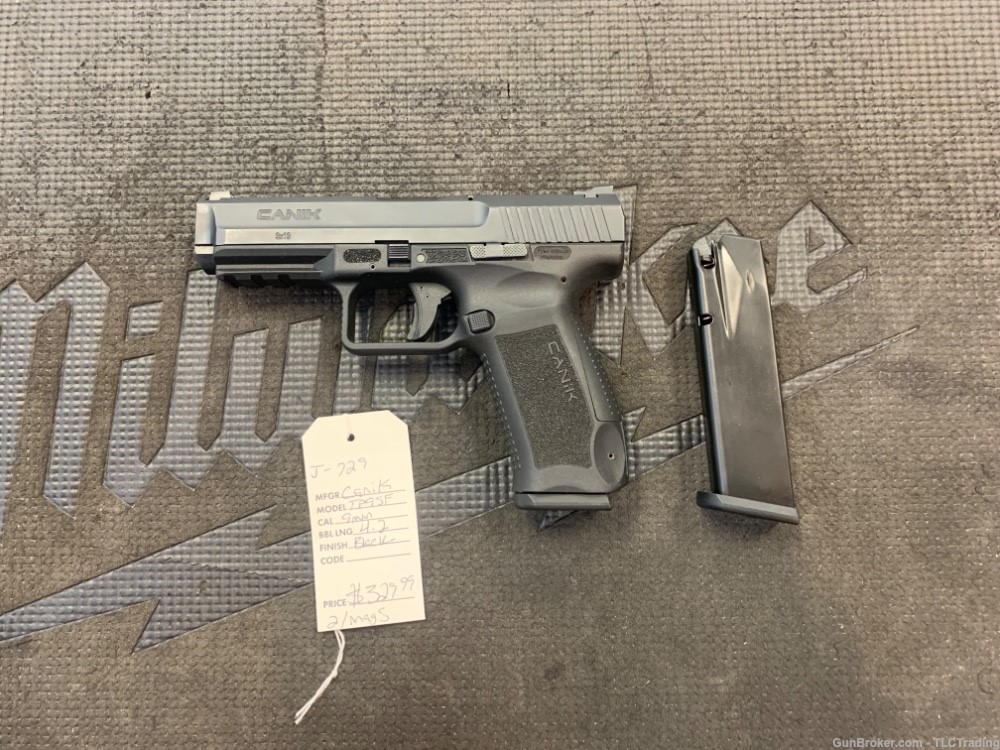 Canik TP9SF 9mm Semi auto pistol 2 Mags USED -img-0