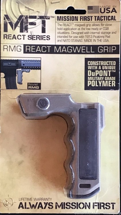Mission First React Magwell Grip RMG-SDE Scorched Dark Earth -img-0