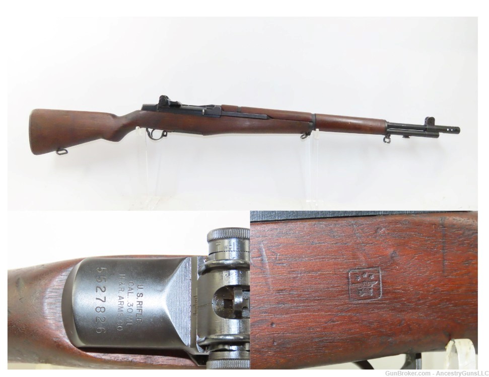 c1954 Harrington & Richardson U.S. M1 GARAND .30-06 Rifle H&R Korea C&R-img-0