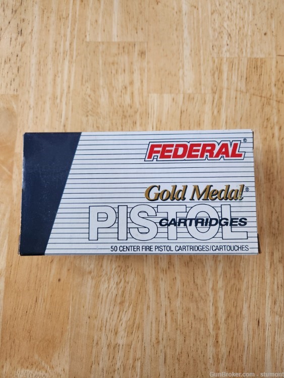 Federal Gold Medal .356 TSW 147 Grain FMJ Match, Box of 50-img-1